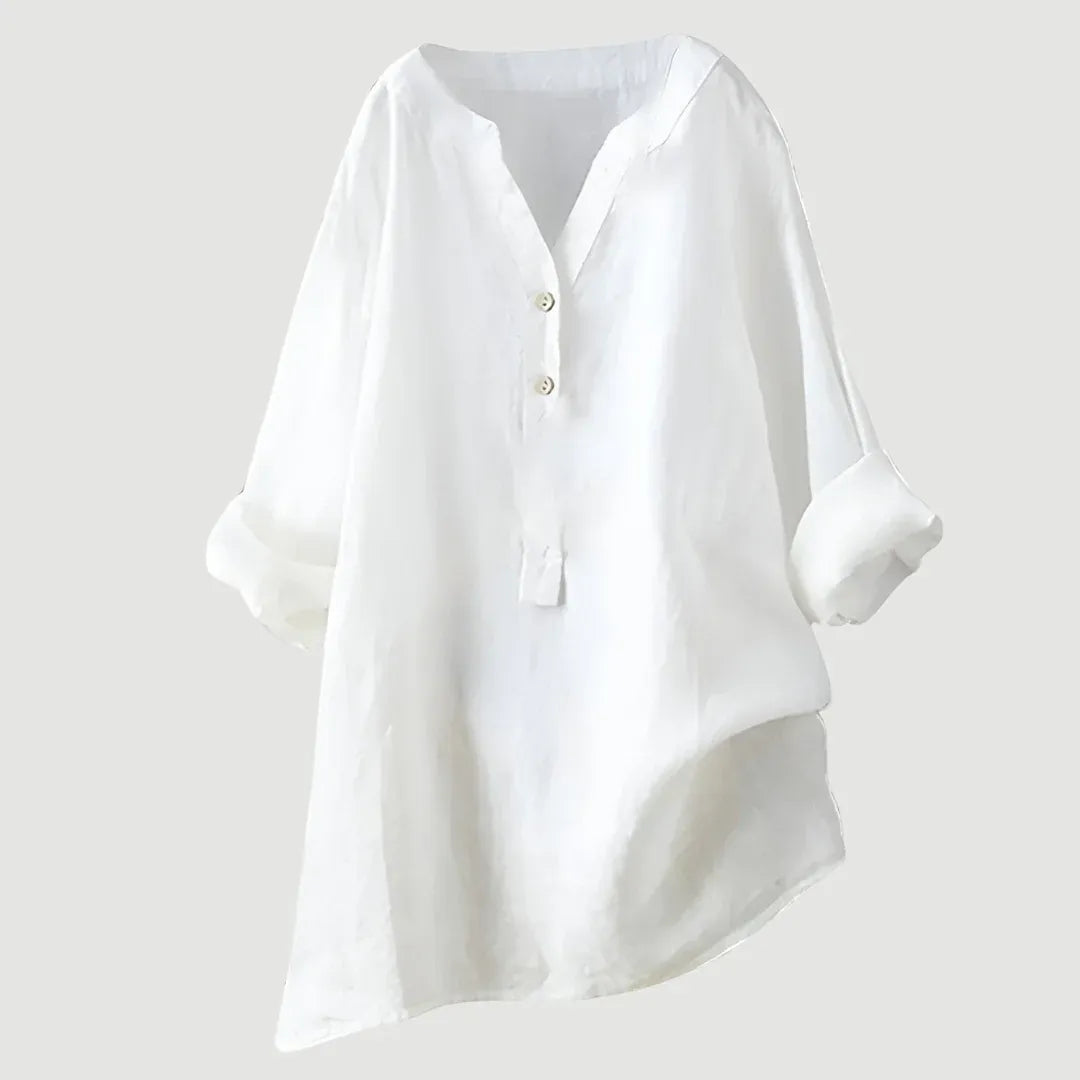 Harper Relaxed Button Front Blouse