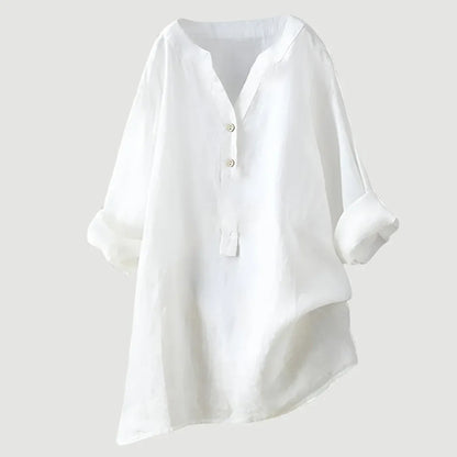 Harper Relaxed Button Front Blouse