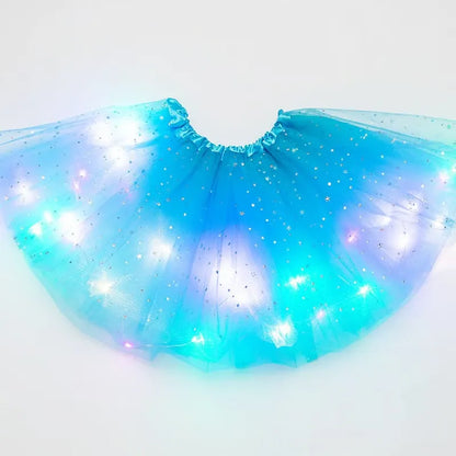Girls’ Light-Up Star Tulle Tutu Skirt