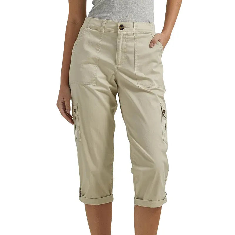 Women’s Stretch Multi-Pocket Capri Cargo Pants