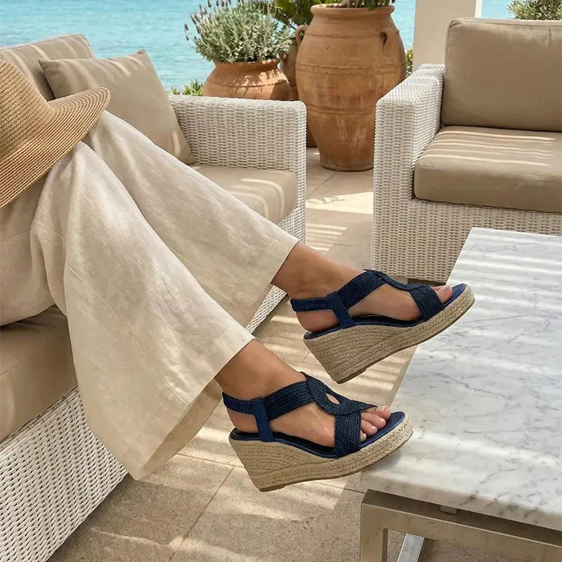 Women’s Woven Slingback Wedge Sandals