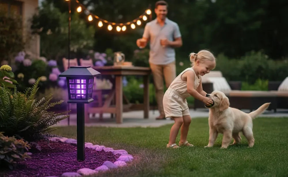 Solar Mosquito Zapper Garden Light