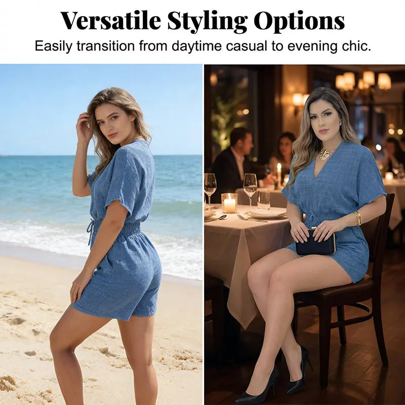 Women's Elastic Waist Romper