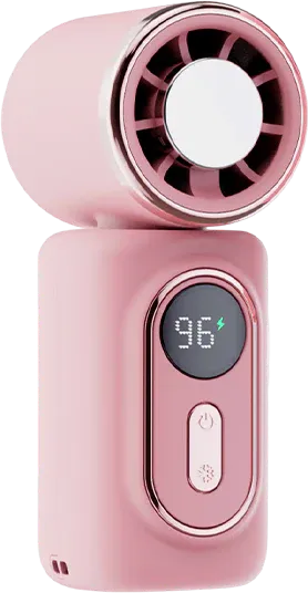 Portable Clip-On Cooling Fan with LED Battery Display