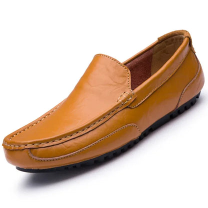Men’s Leather-Look Slip-On Loafers