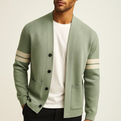 Men’s Button-Front Knit Cardigan