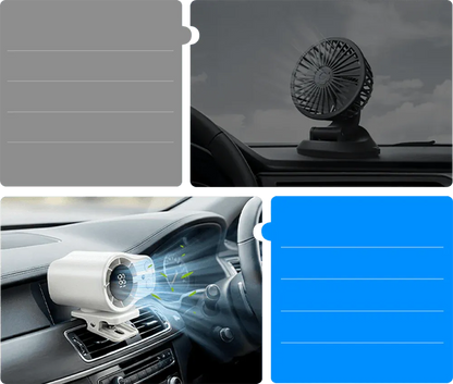 Portable Clip-On Turbo Fan with LED Display