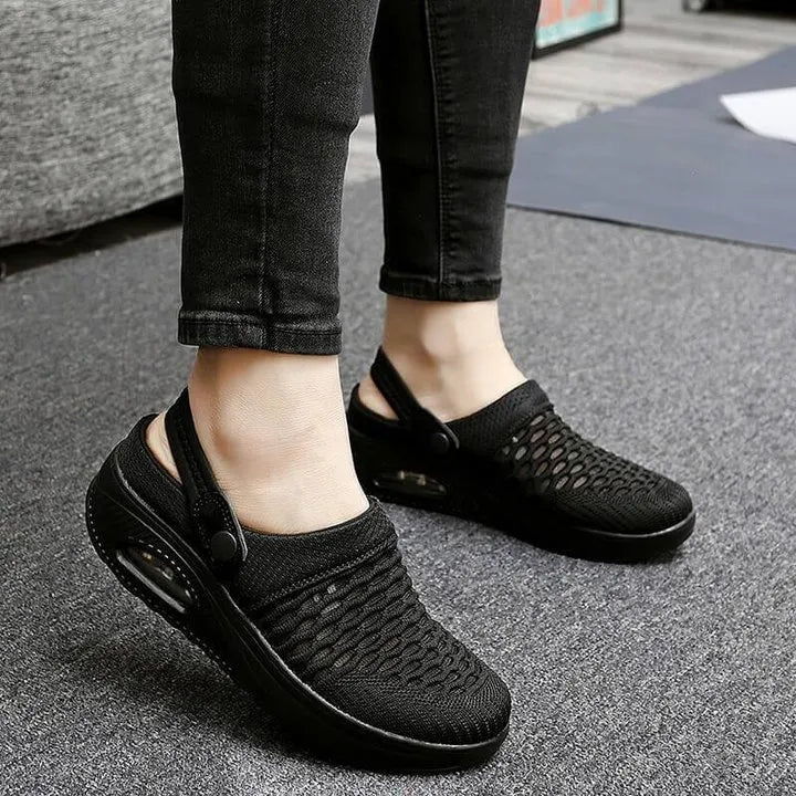 Women’s Breathable Slip-On Air Cushion Walking Shoes