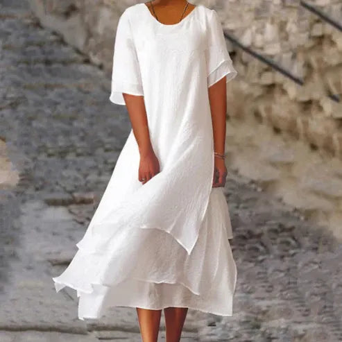 Women's Layered Flowy Maxi Dress