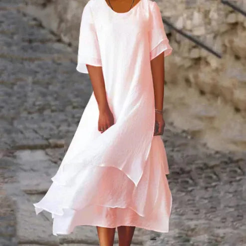 Women's Layered Flowy Maxi Dress