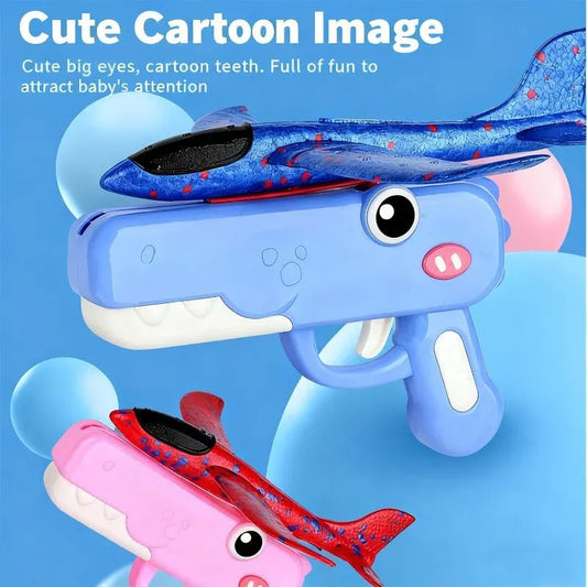 Kids Dinosaur Foam Glider Launcher Toy