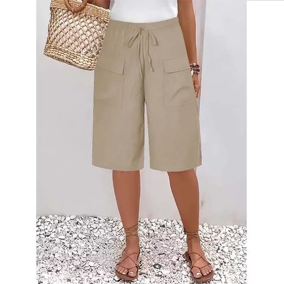 Women’s Drawstring Bermuda Shorts
