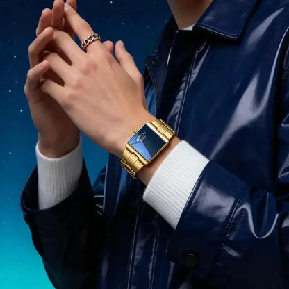 Men’s Luxury Mirror Dial Bracelet Watch