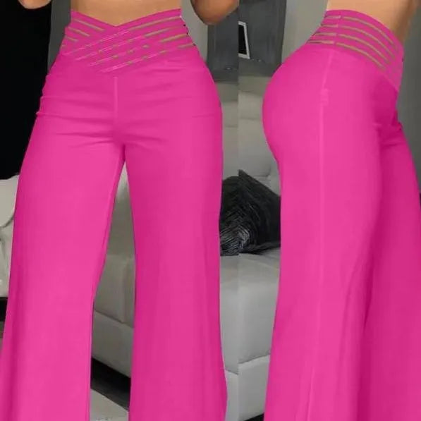 Women's High-Waisted Wide Leg Pants
