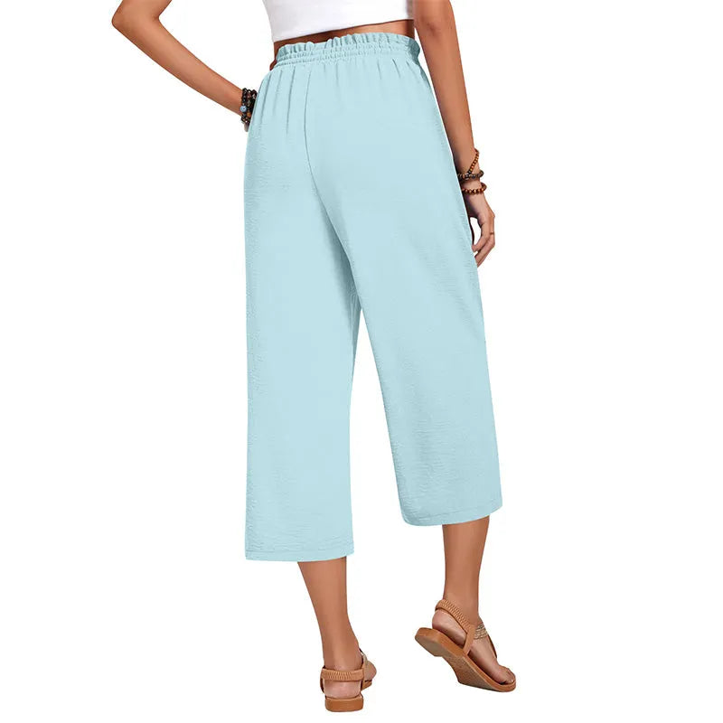 Women's Wide Leg Capri Pants