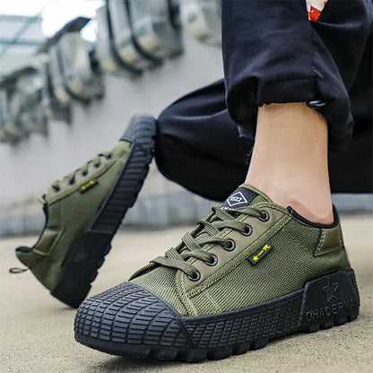 Men’s Rugged Low-Top Lace-Up Sneakers