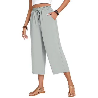 Women's Wide Leg Capri Pants