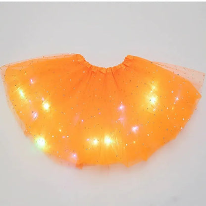Girls’ Light-Up Star Tulle Tutu Skirt