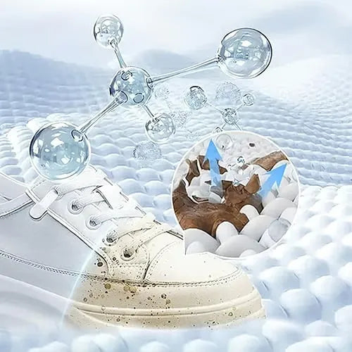 White Shoe Cleaning Cream with Sponge