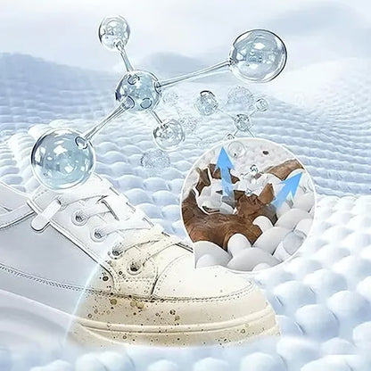 White Shoe Cleaning Cream with Sponge