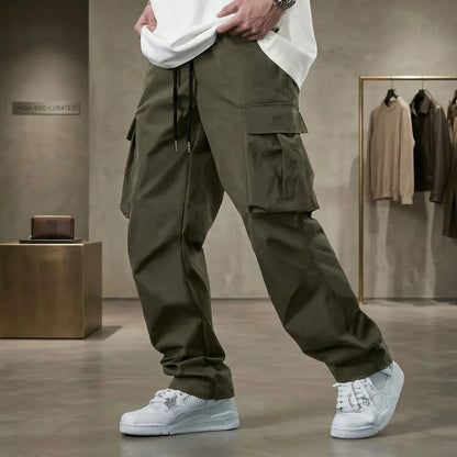Men’s Lightweight Twill Cargo Pants with Utility Pockets
