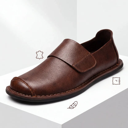 Men’s Classic Leather-Look Slip-On Loafers