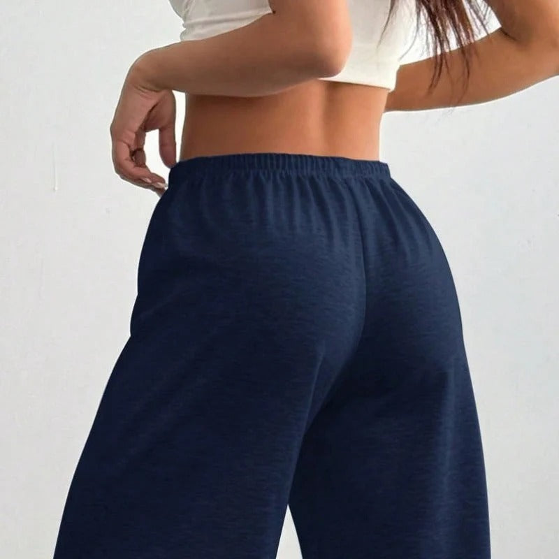 Women's Drawstring Wide-Leg Pants
