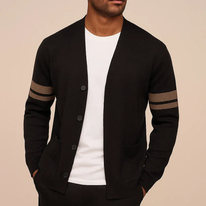 Men’s Button-Front Knit Cardigan
