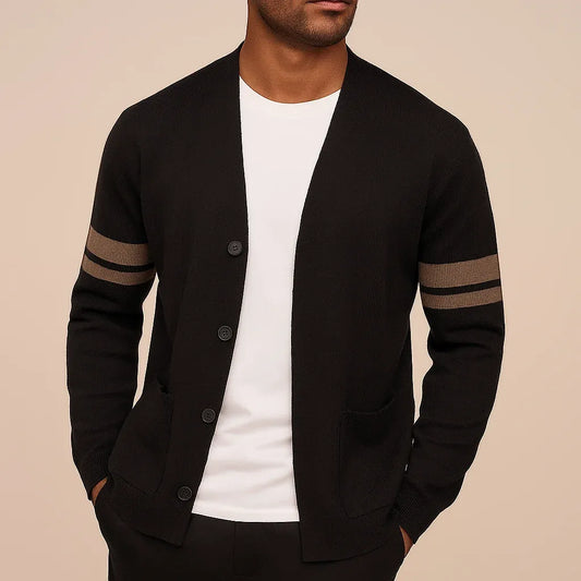 Men’s Button-Front Knit Cardigan