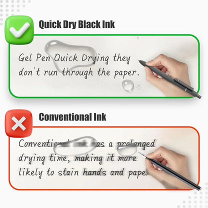 6-Pack Quick Dry Fine Point Gel Pens Set