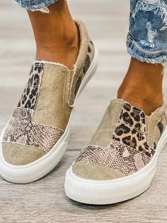 Trendy Slip-On Patchwork Comfort Sneakers