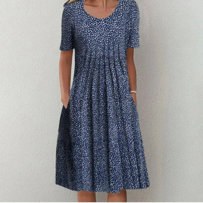Women's Floral Print Pocket Dress