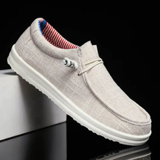 Men’s Lightweight Canvas Slip-On Loafers