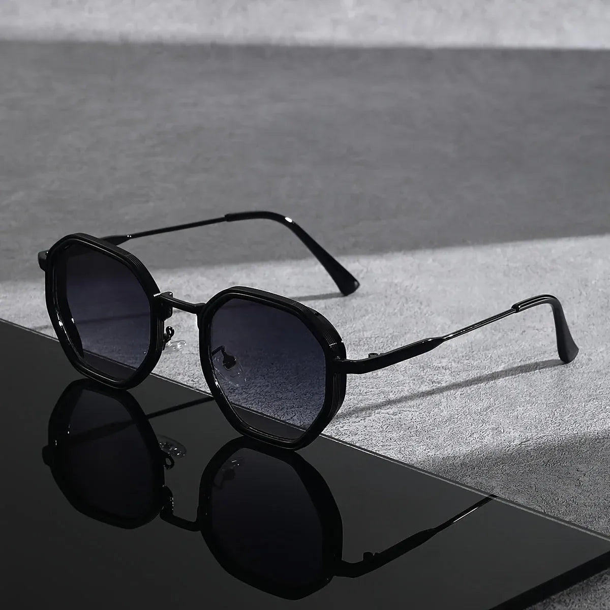 Unisex Octagonal Frame Sunglasses