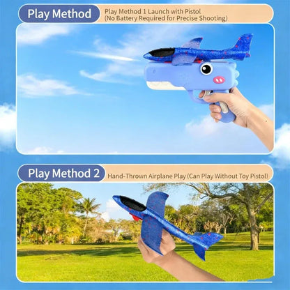 Kids Dinosaur Foam Glider Launcher Toy