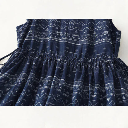 Women’s Boho Drawstring Pocket Maxi Dress