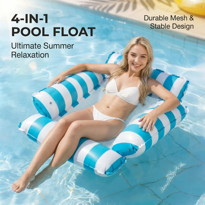 4-in-1 Inflatable Pool Float Hammock