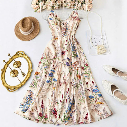 Women's Floral Spaghetti Strap Dress