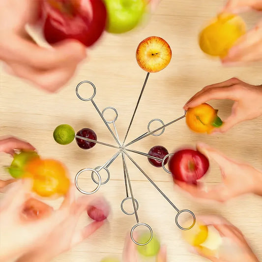 Rotating Fruit Skewer Serving Stand