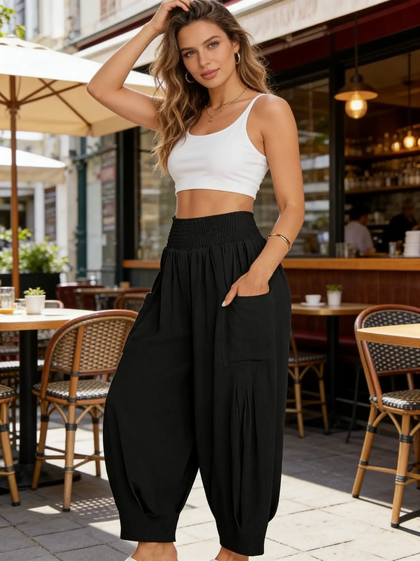 Women’s High-Waisted Relaxed Fit Lounge Pants