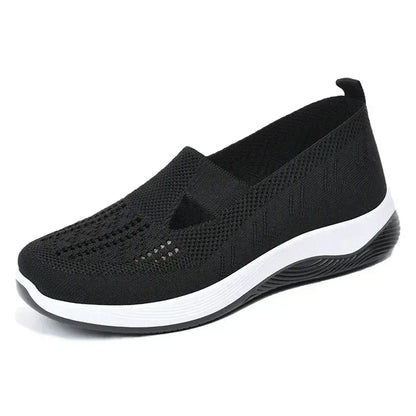 Women’s Breathable Knit Slip-On Walking Shoes