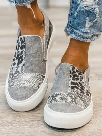 Trendy Slip-On Patchwork Comfort Sneakers