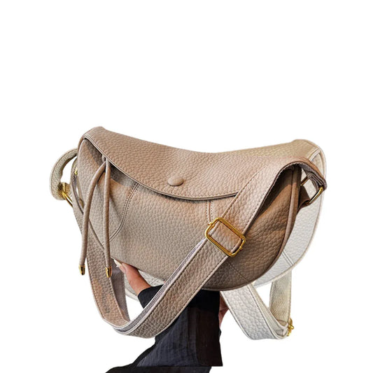 Chic Leather-Look Crossbody Shoulder Bag