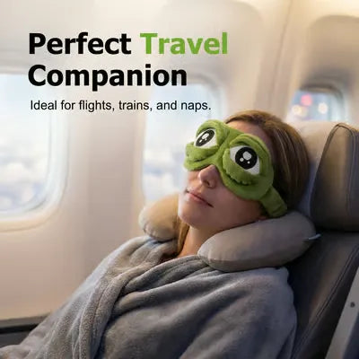 3D Frog Blackout Sleep Mask