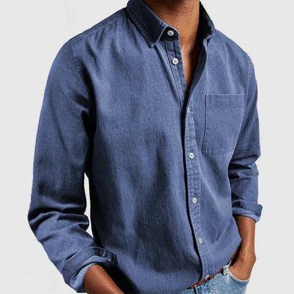Men’s Casual Button-Up Cotton Shirt