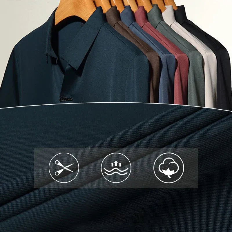 Men’s Wrinkle-Resistant Short-Sleeve Polo Shirt