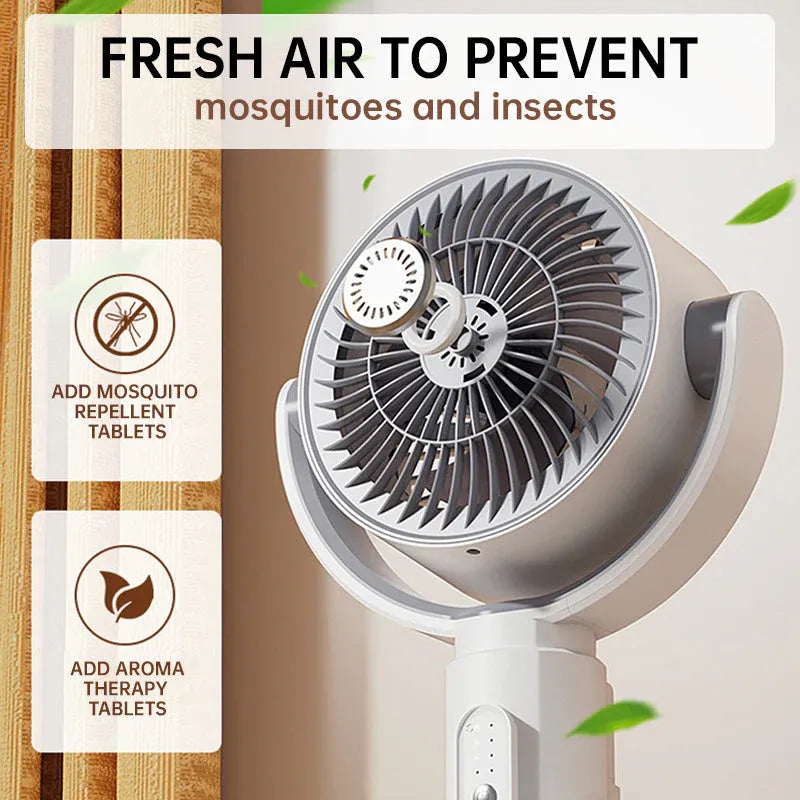 5-Speed Adjustable Stand Fan with Remote