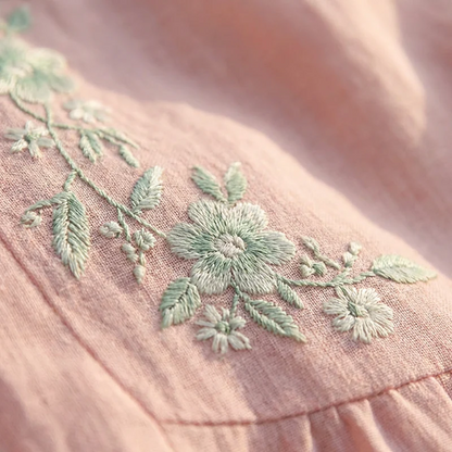 Women’s Embroidered Relaxed Fit Midi Dress
