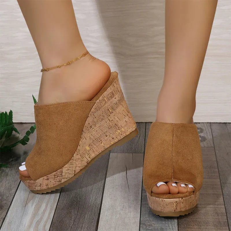 Women’s Open-Toe Platform Wedge Sandals