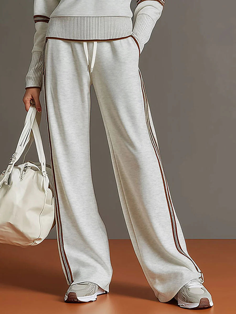 Women's Quarter-Zip Knit Lounge Set